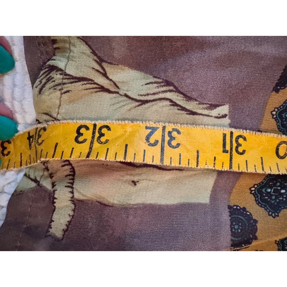 Orion London Boho Patchwork Print Dress With Puff Sleeves & Elephant Zebra Print - Picture 7 of 7